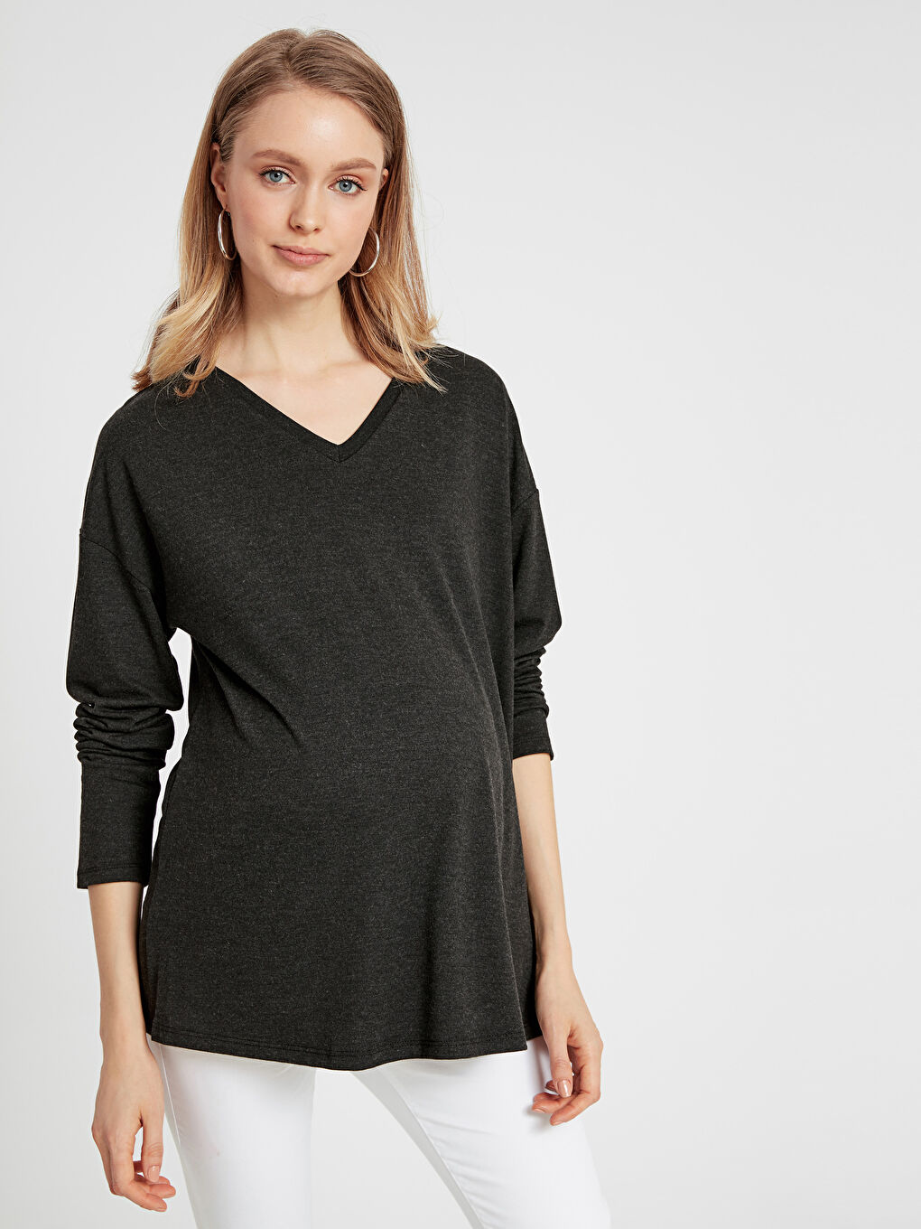 Antrasit Melanj Tişört