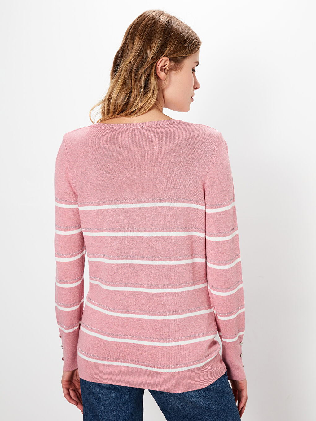 LCWAIKIKI Basic Crew Neck Women's Sweater -9W7162Z8-LCC