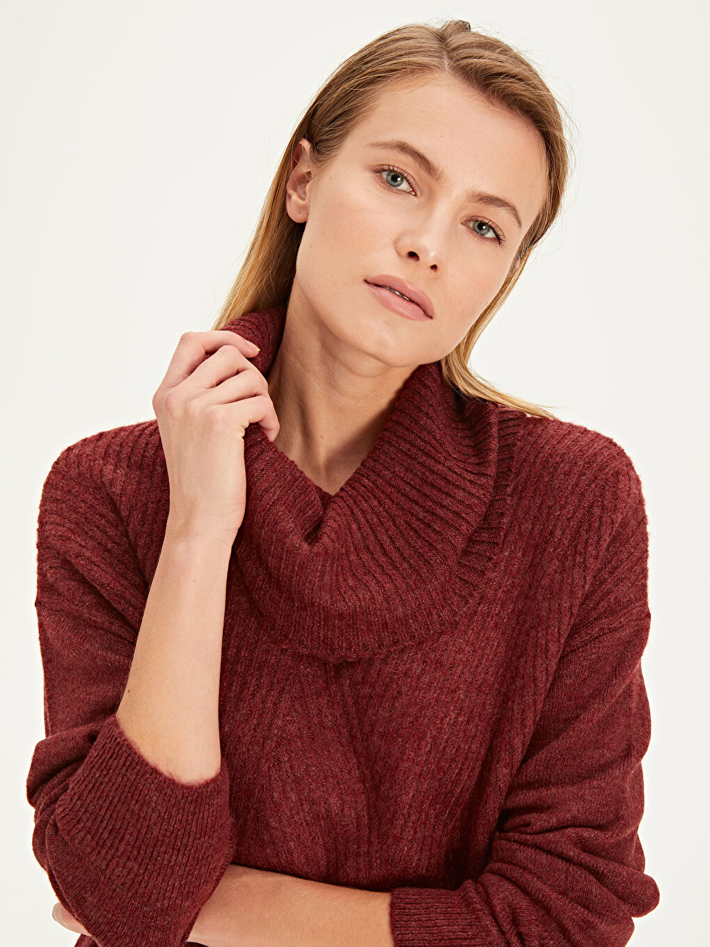 Әйелдерге арналған қалқан жағалы жемпір-3