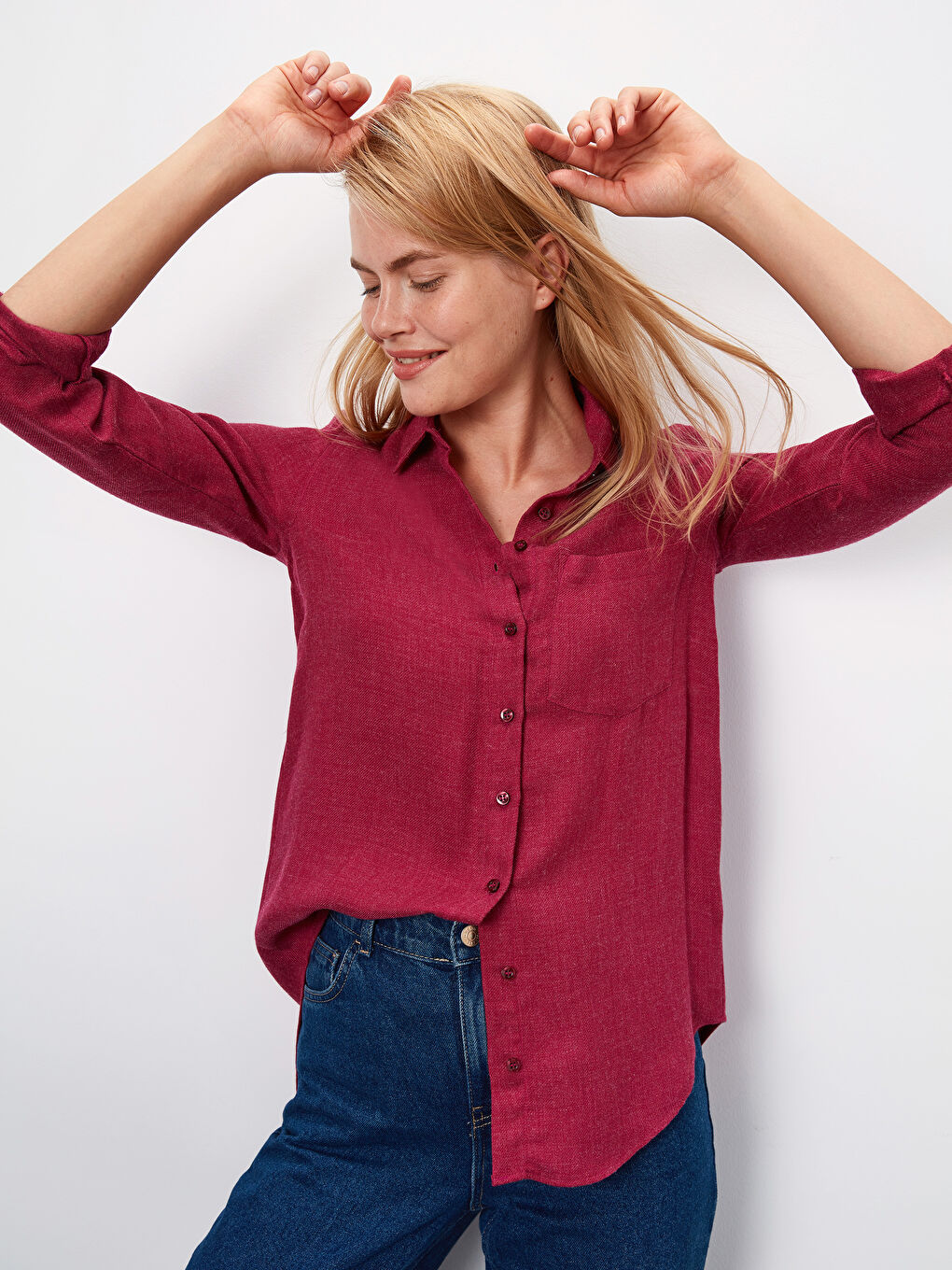 Woman BORDEAUX Shirt-1
