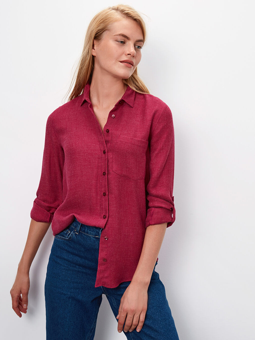 Woman BORDEAUX Shirt-2