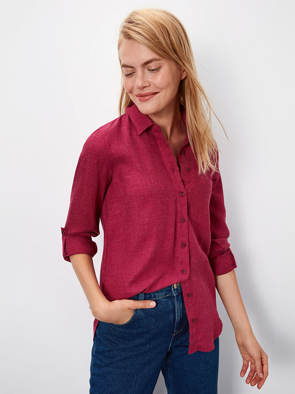 Woman BORDEAUX Shirt-3
