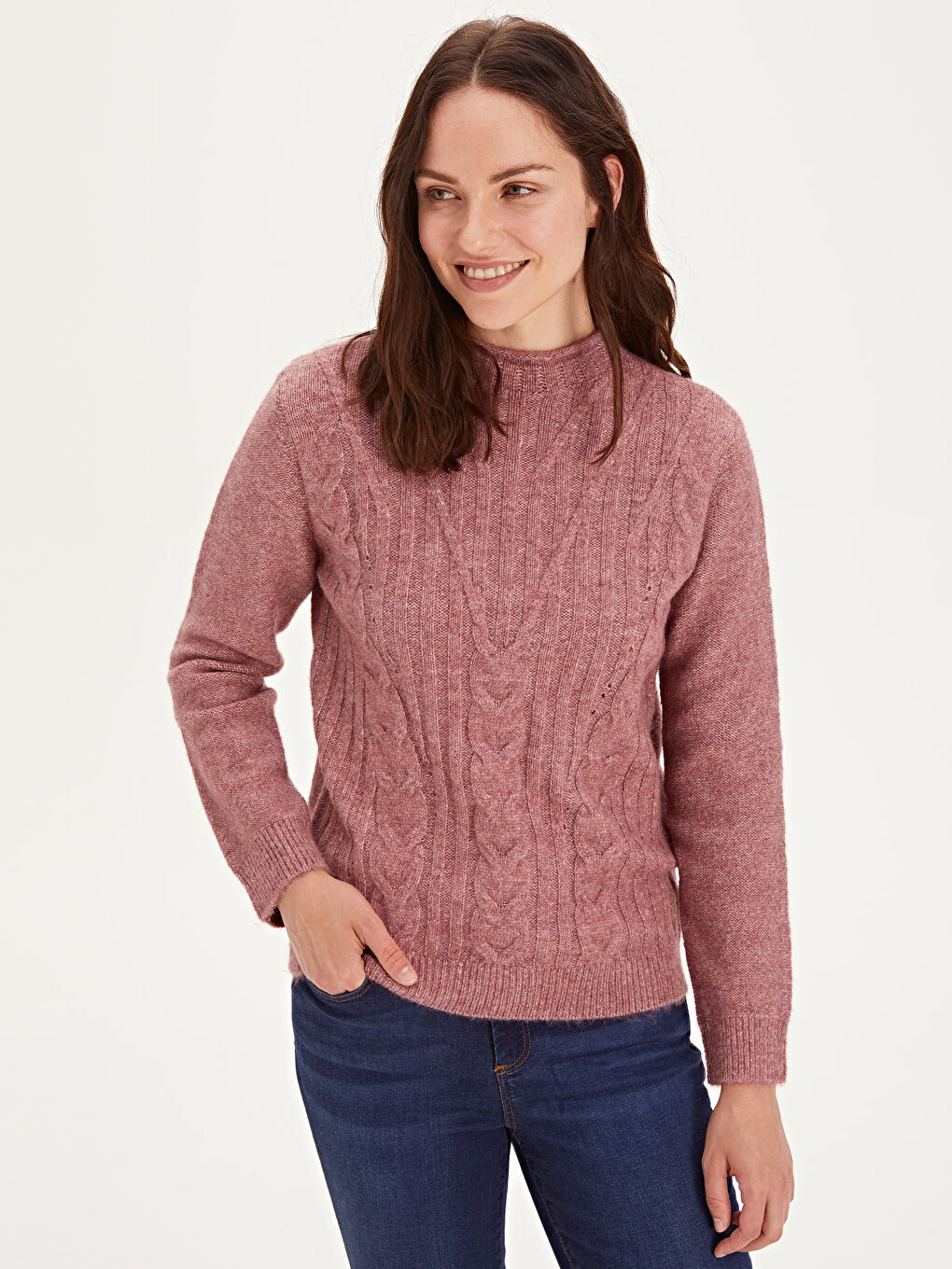 Әйелдер қызғылт Жемпір-1