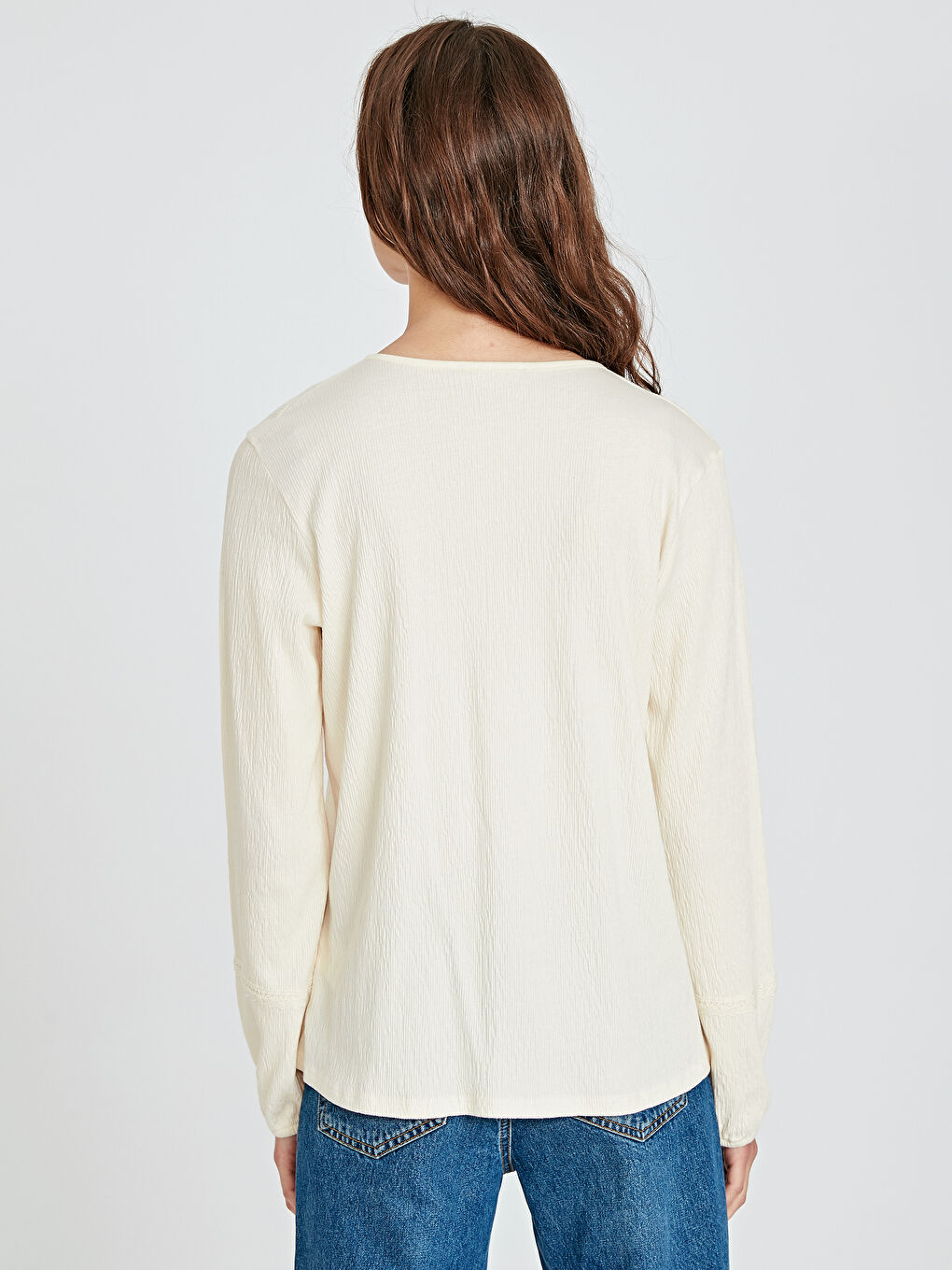 Woman ECRU T-Shirt-2