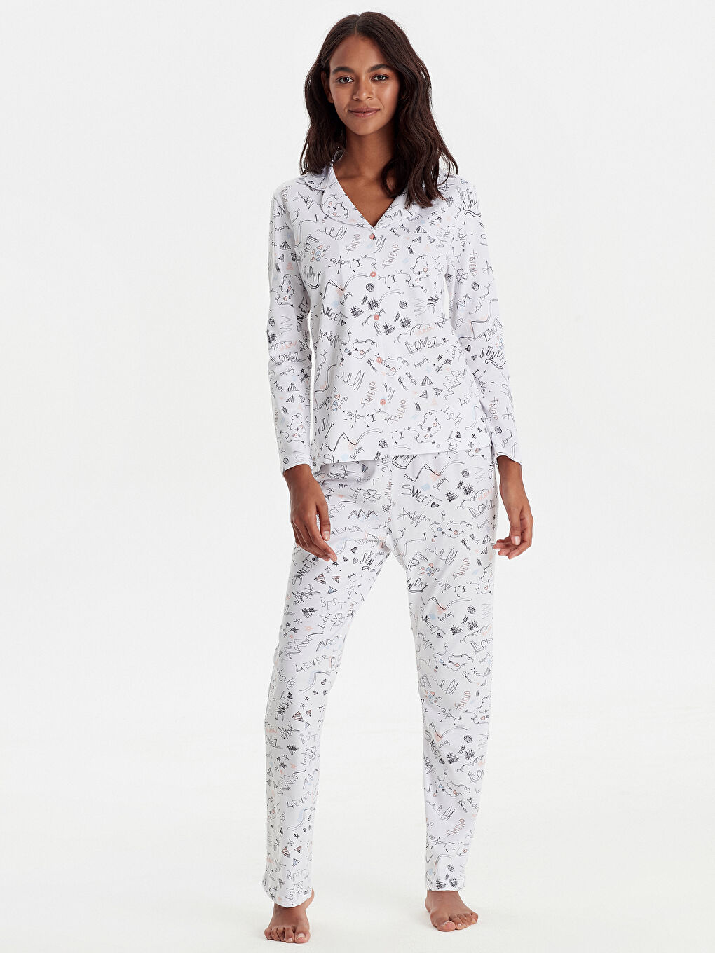 Ensemble de pyjama BLANC Femme