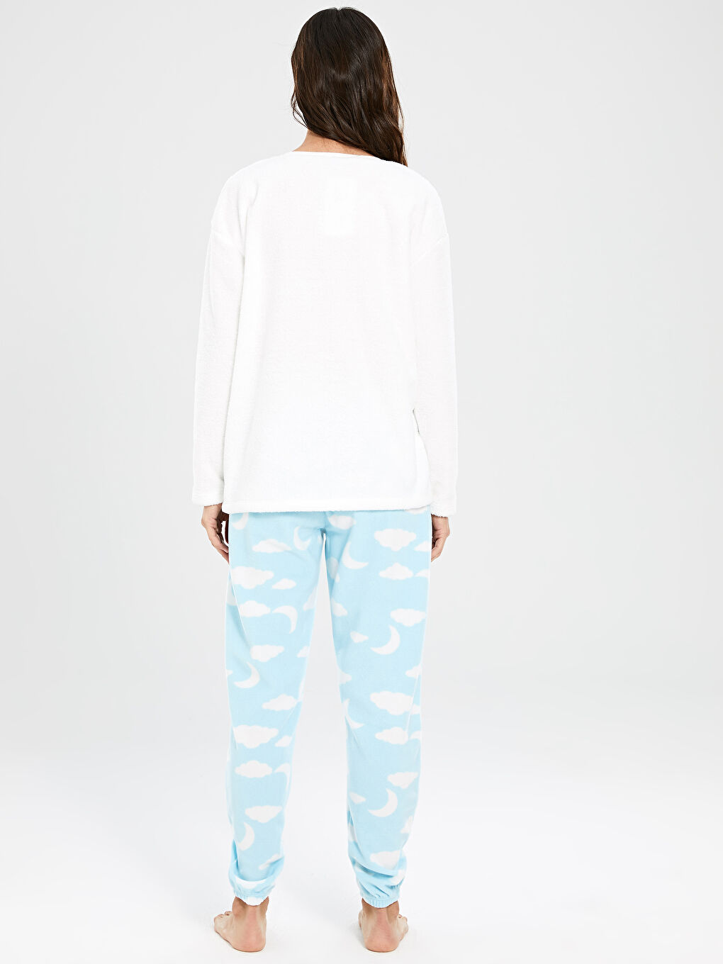 Ensemble de pyjama en peluche imprimé-3