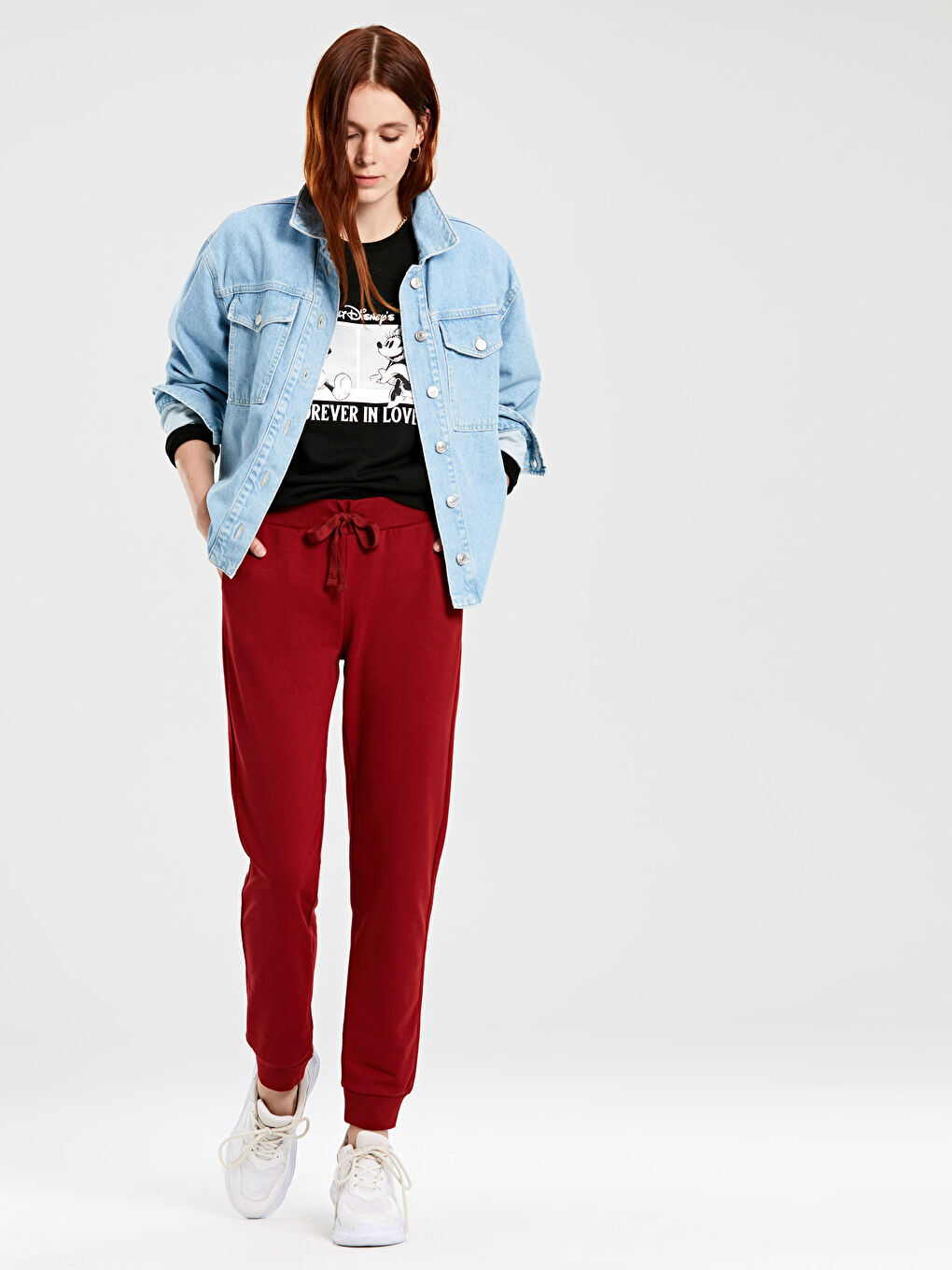 Koyu Kırmızı Eşofman Altı-1