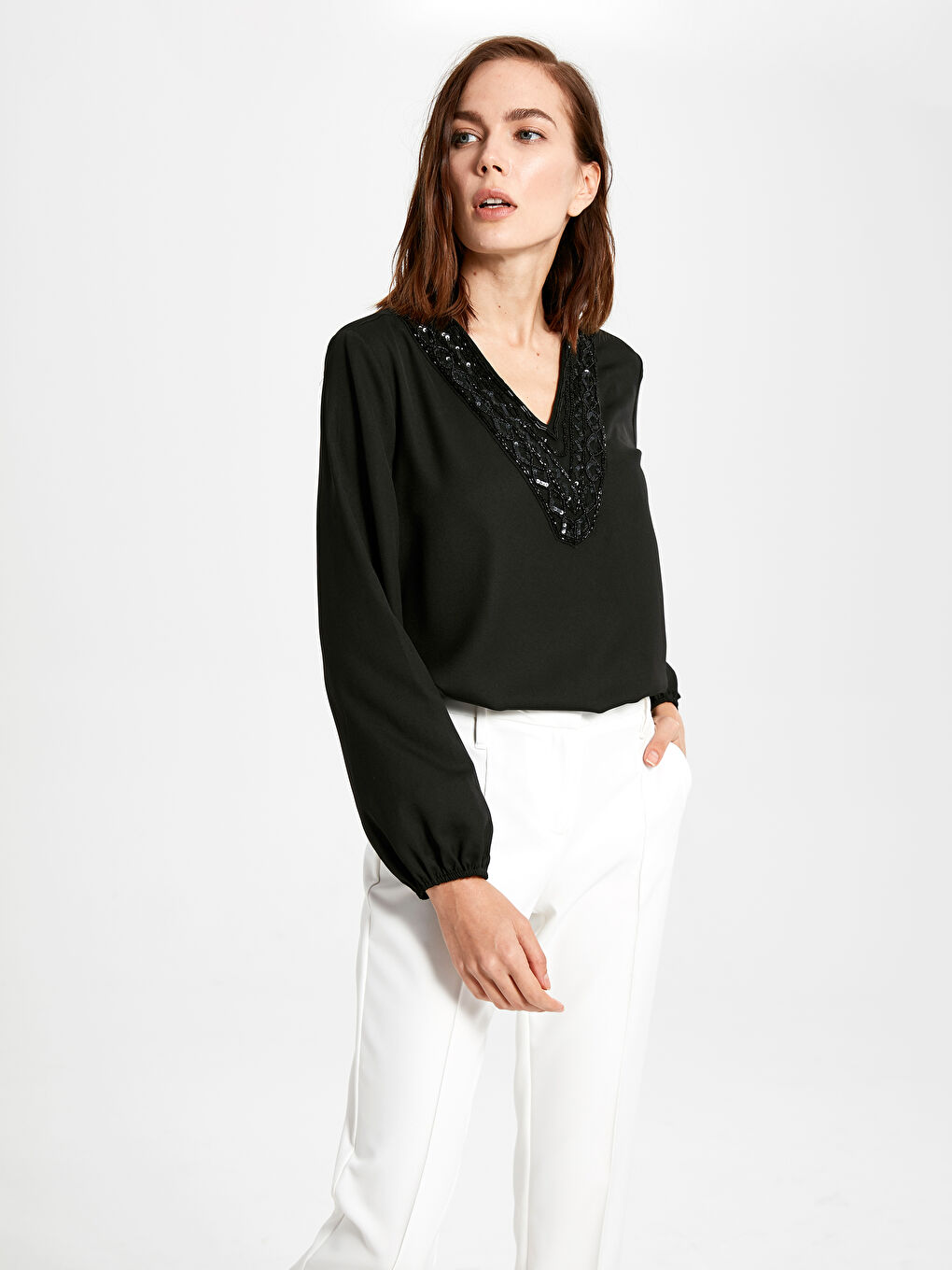 Blouse NOIR Femme-2
