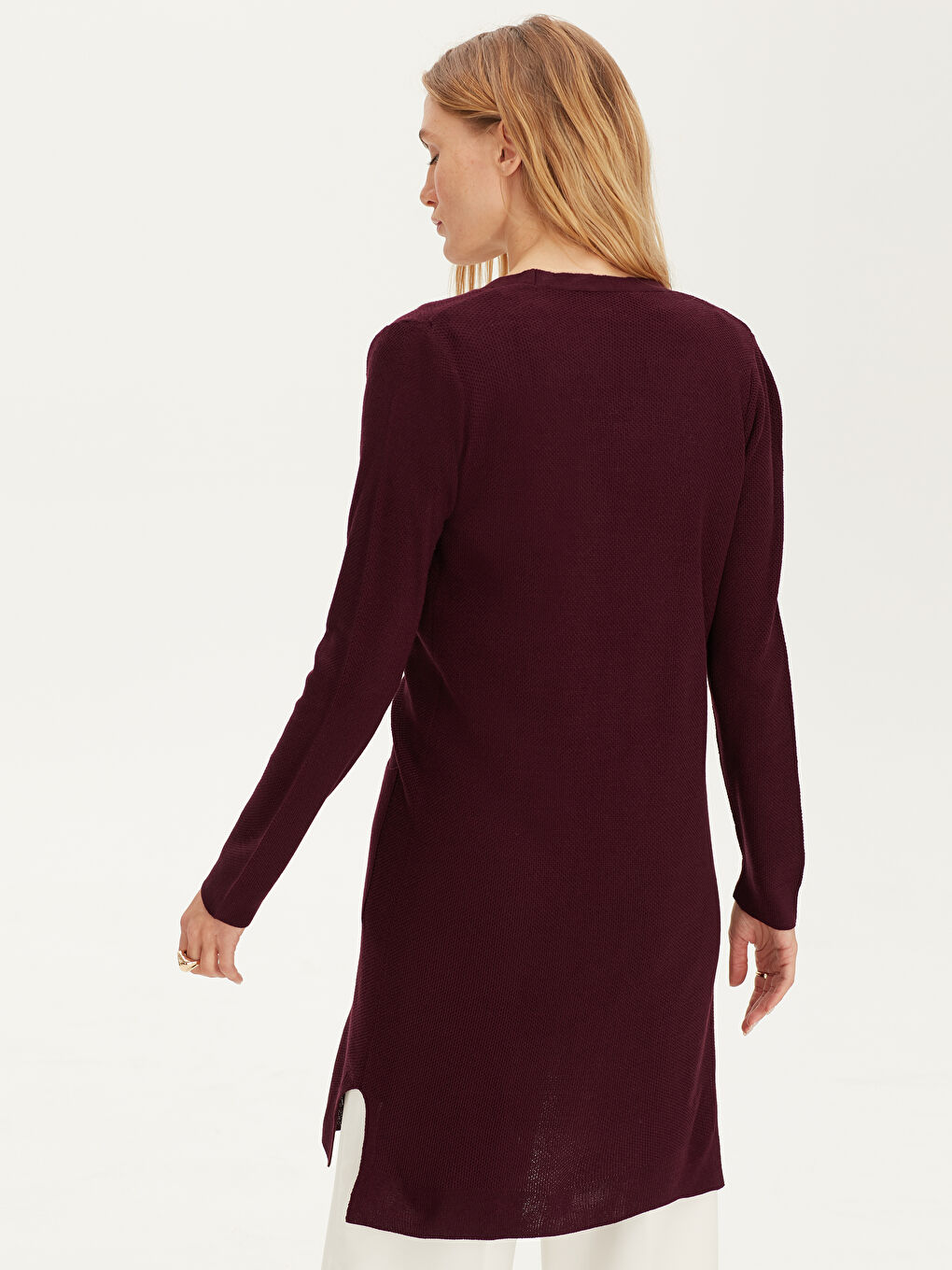 Әйелдер қою күлгін Кардиган-4