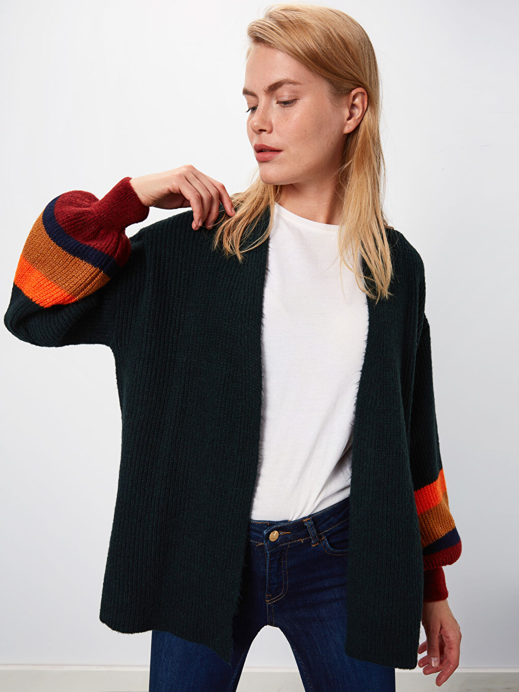 Koyu Yeşil Hırka-1