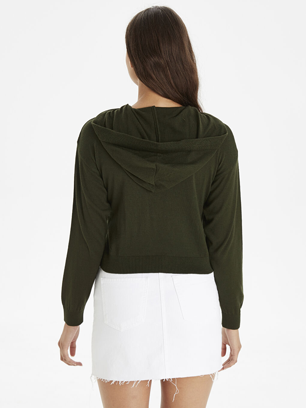 Женщины Хаки Свитер-2