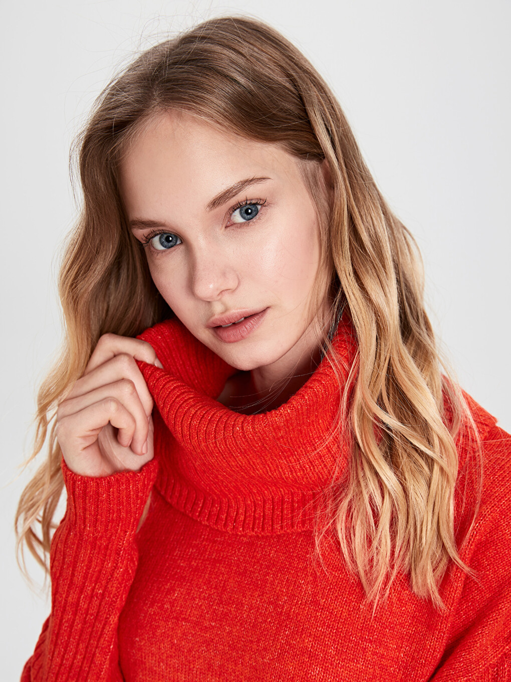 Pull-over Orange Femme-2
