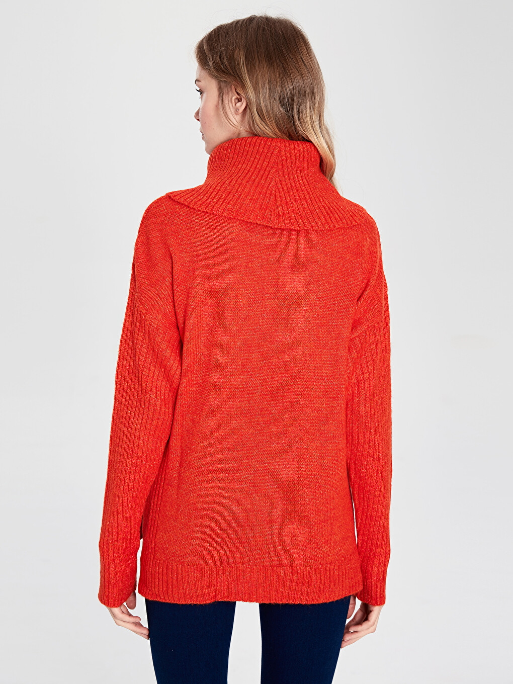 Pull-over Orange Femme-3
