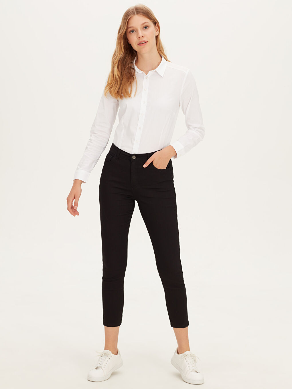 Wrist Length Women's Slim Pants