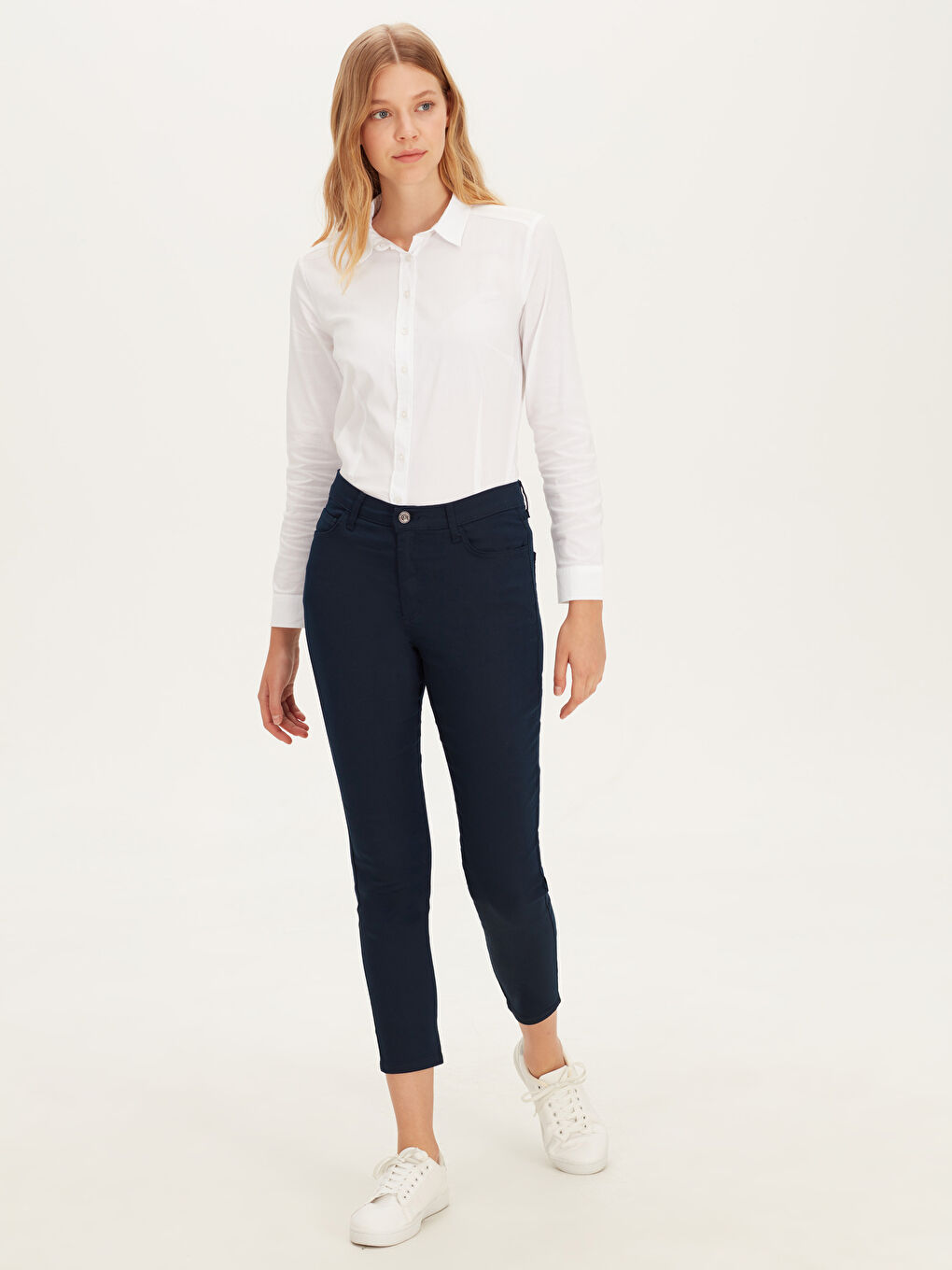 LCWAIKIKI Basic Woman NAVY Trousers -9W9184Z8-E1J