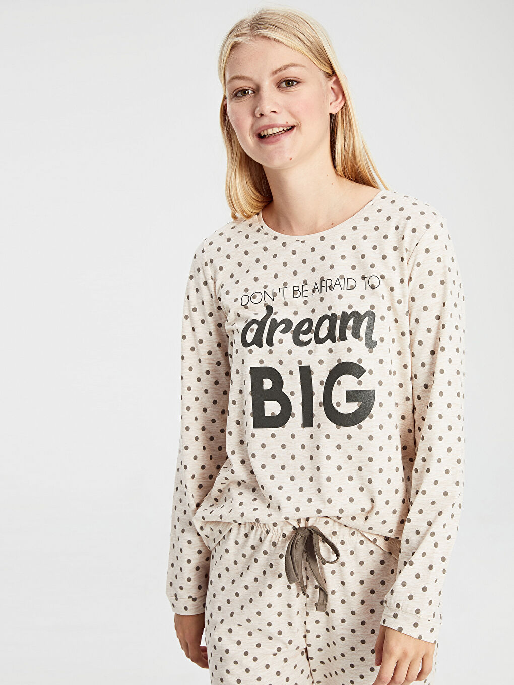 Ensemble de pyjama BEIGE Femme-1