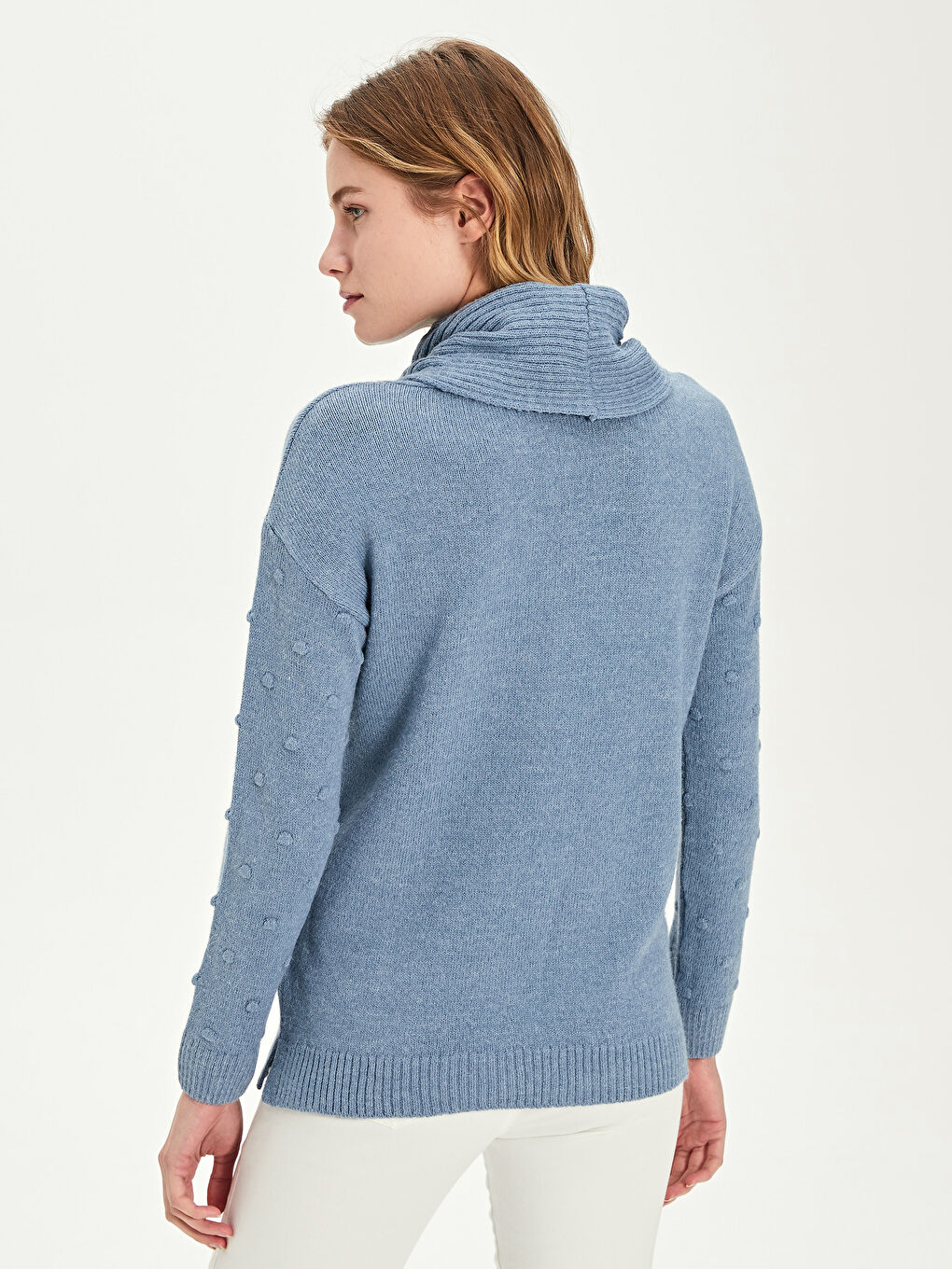 Свитер Женский С Воротником-Хомутом-3