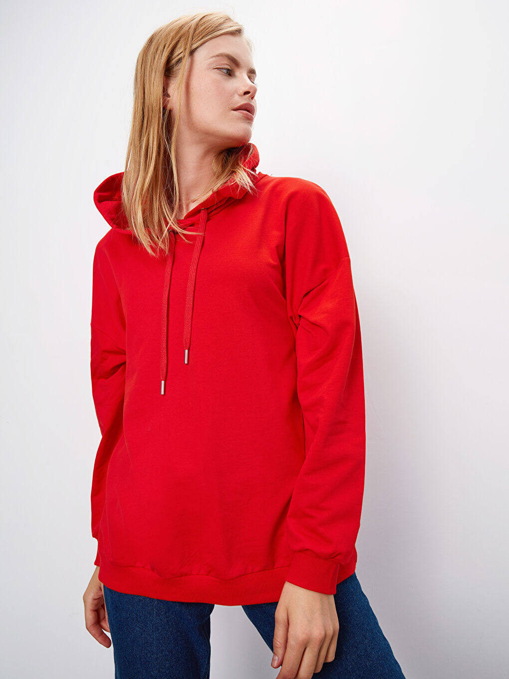 Canlı Kırmızı Sweatshirt-2