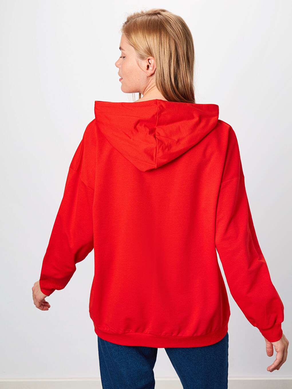 Canlı Kırmızı Sweatshirt-3