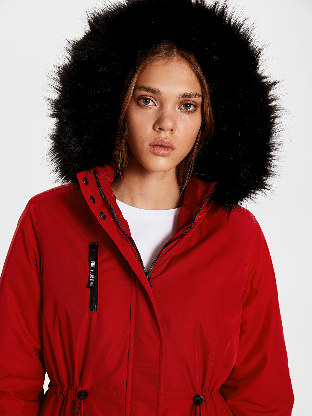 LCW Vision Frau ROT Parka-Mantel -9WG180Z8-EAT