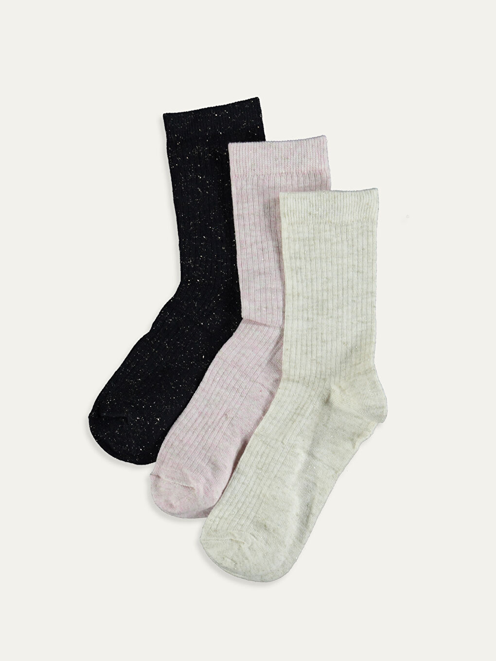 Pembe Kadın Soket Çorap 3'lü