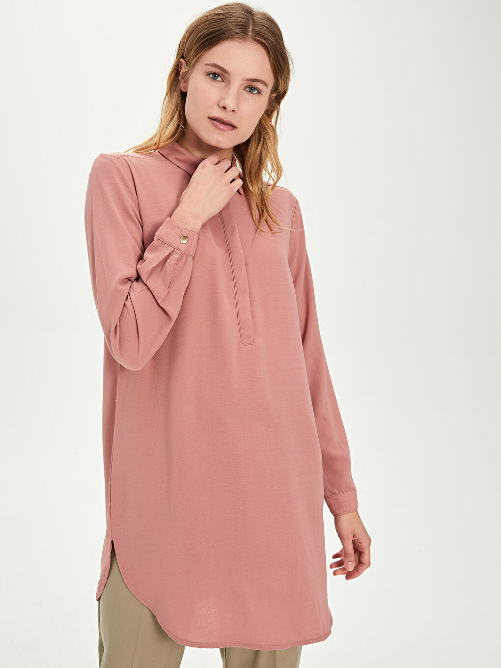 Әйелдер қызғылт Туника-2