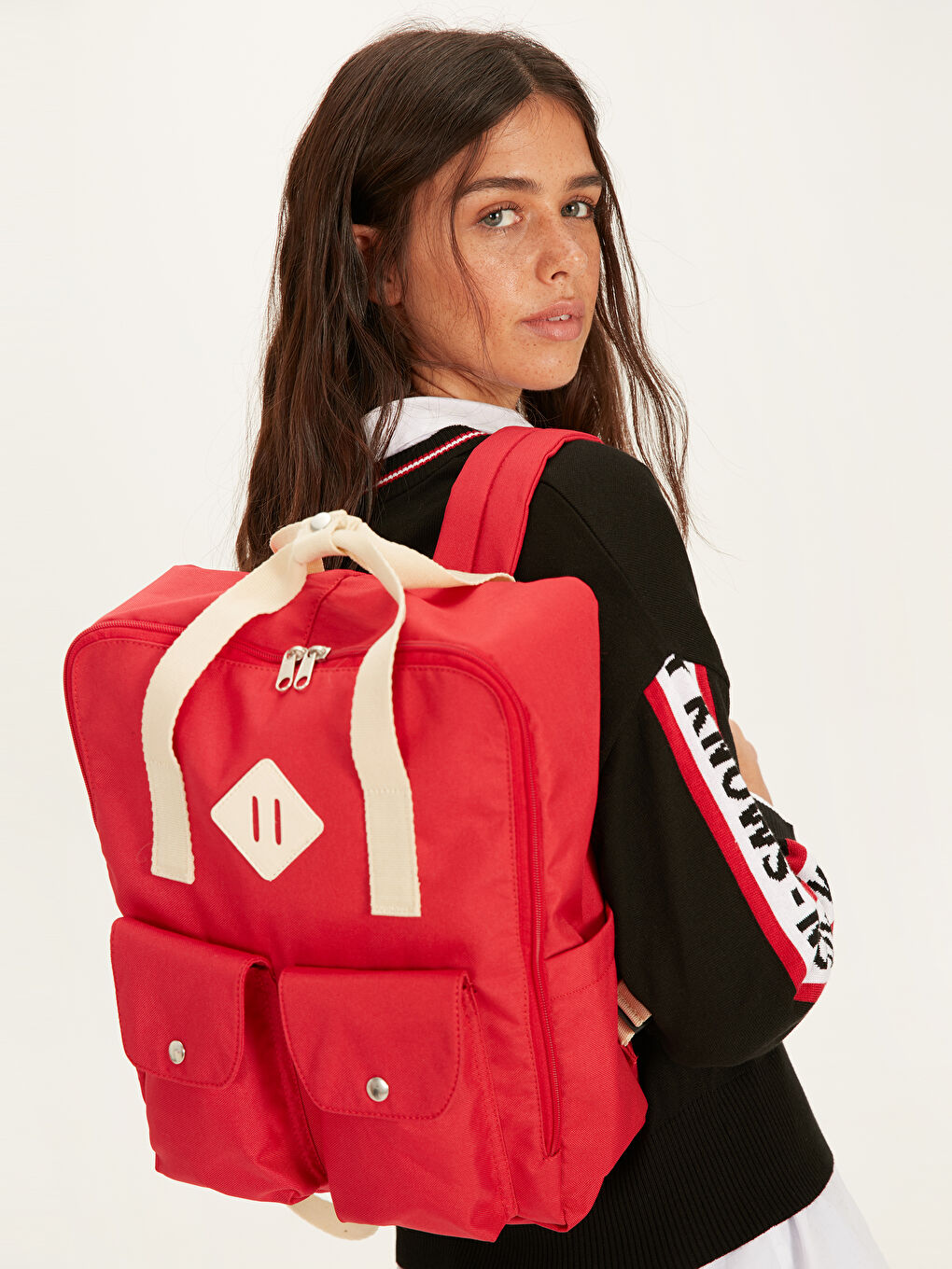 Женщины Красный Рюкзак