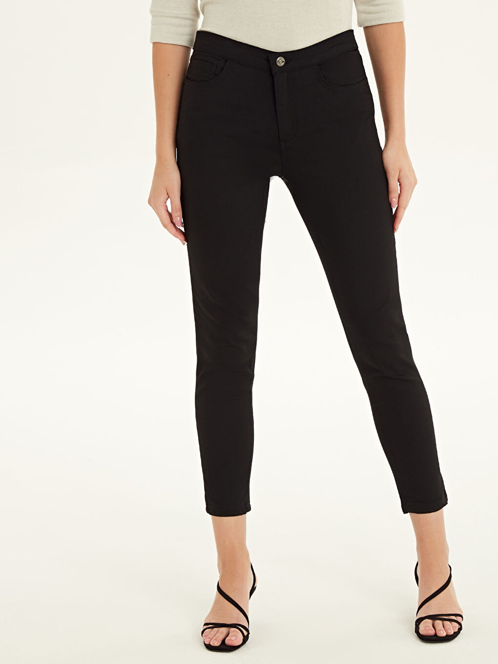 Flexible Straight Leg Women's Pants-1