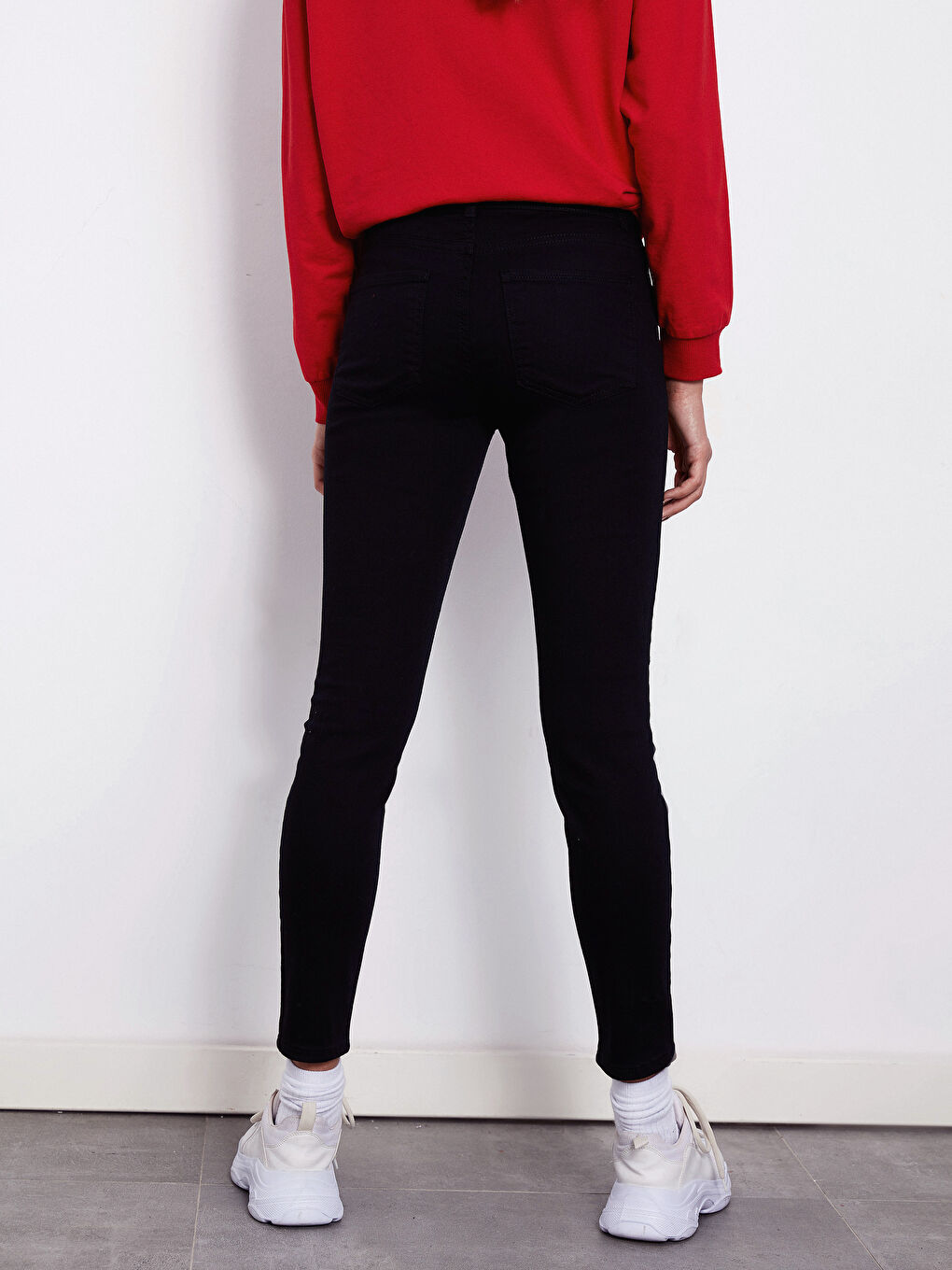 әйелдерге арналған өте тар деним джинс шалбар-2