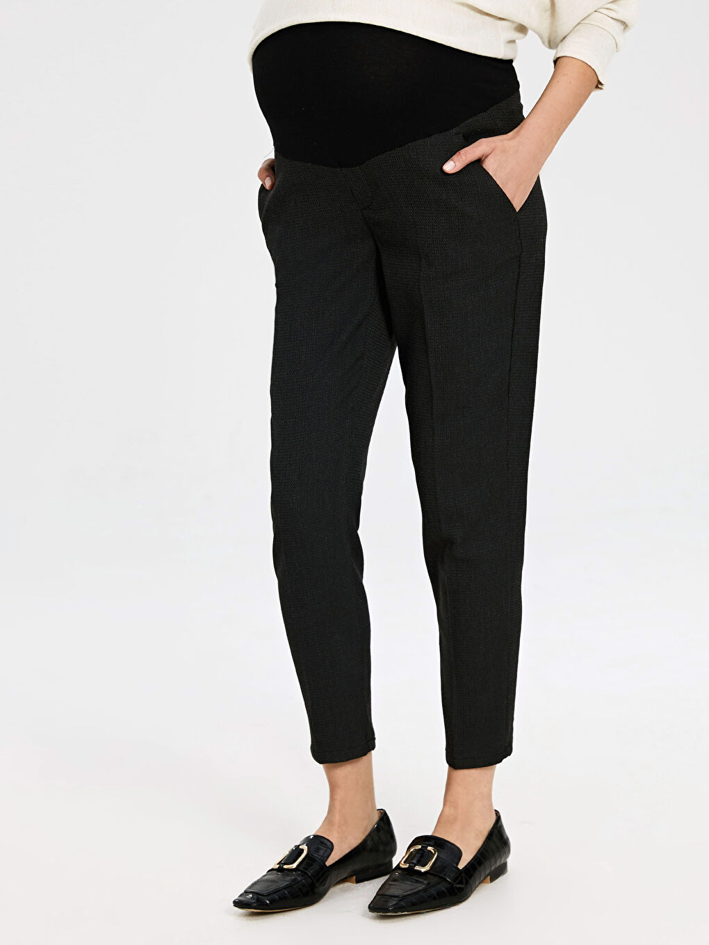 Брюки для беременных с поддерживающей вставкой на животе-2