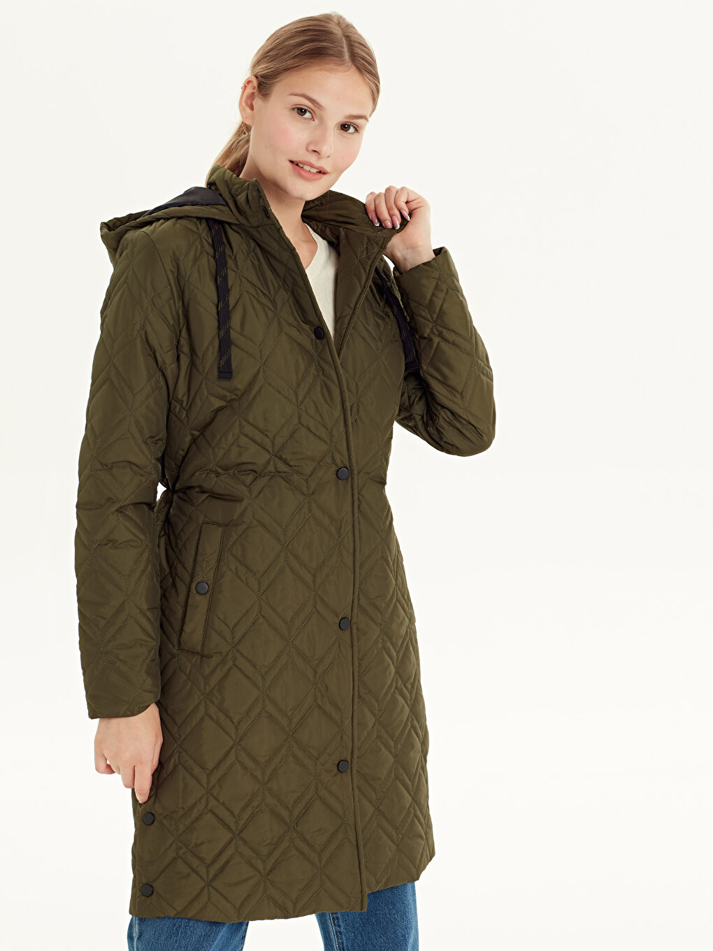 Manteau KAKI Femme-2