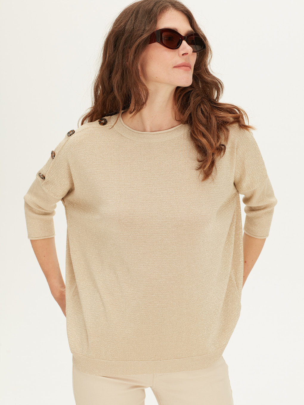 LCWAIKIKI Classic Woman BEIGE Sweater - 9WH418Z8-G7K - LC Waikiki