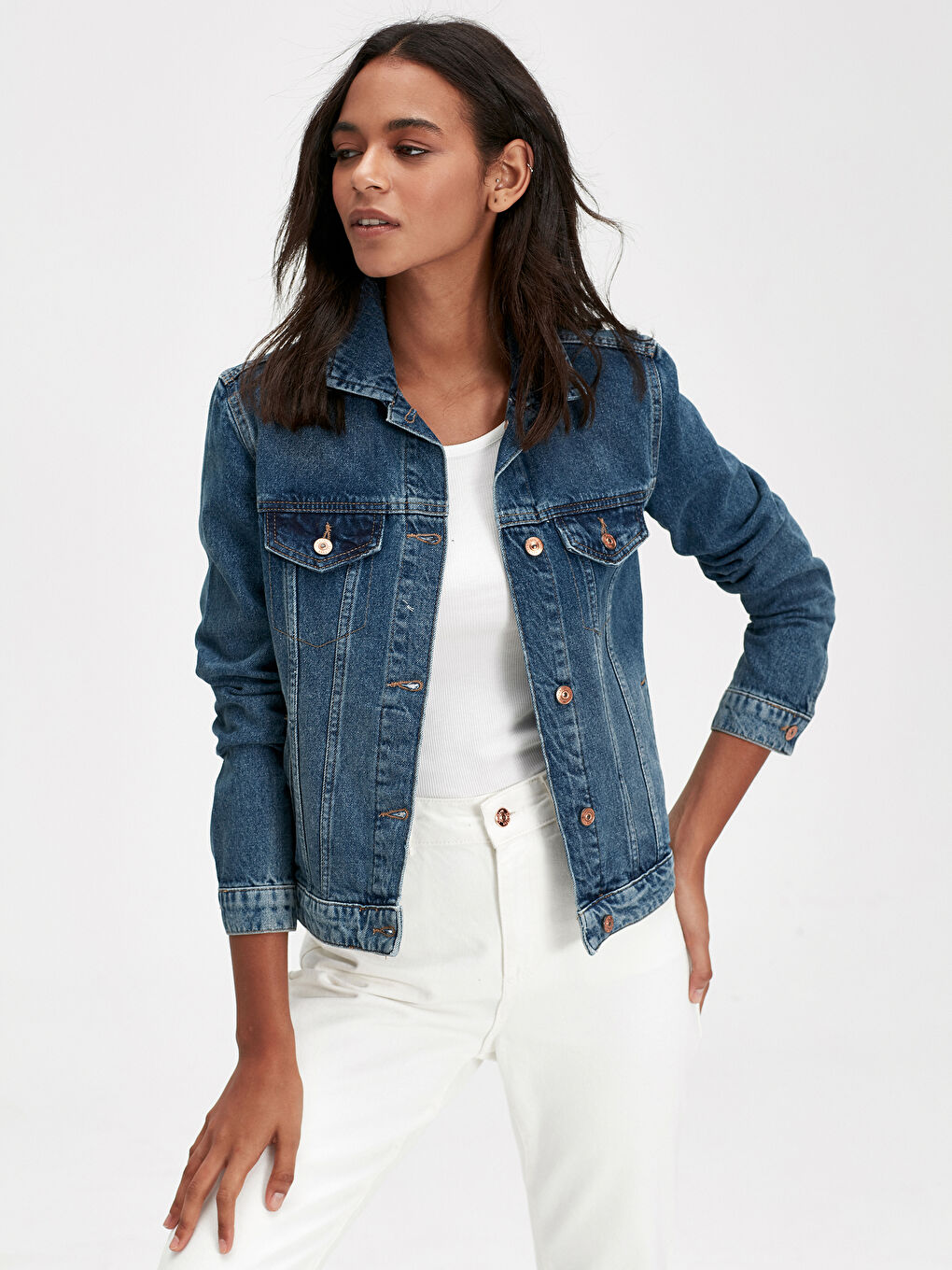 Әйелдерге арналған джинс күртеше-1