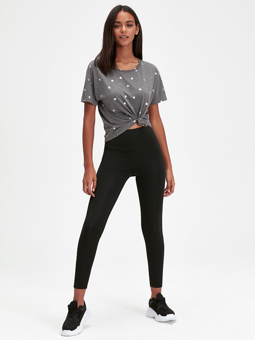 Yeni Siyah Spor Tayt-1