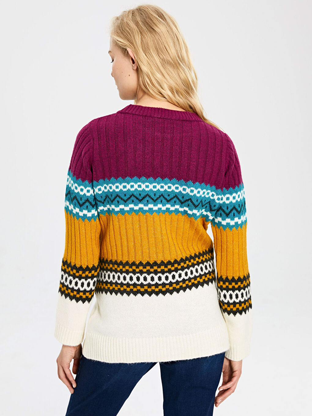 Свитер для беременных с круглым вырезом-1