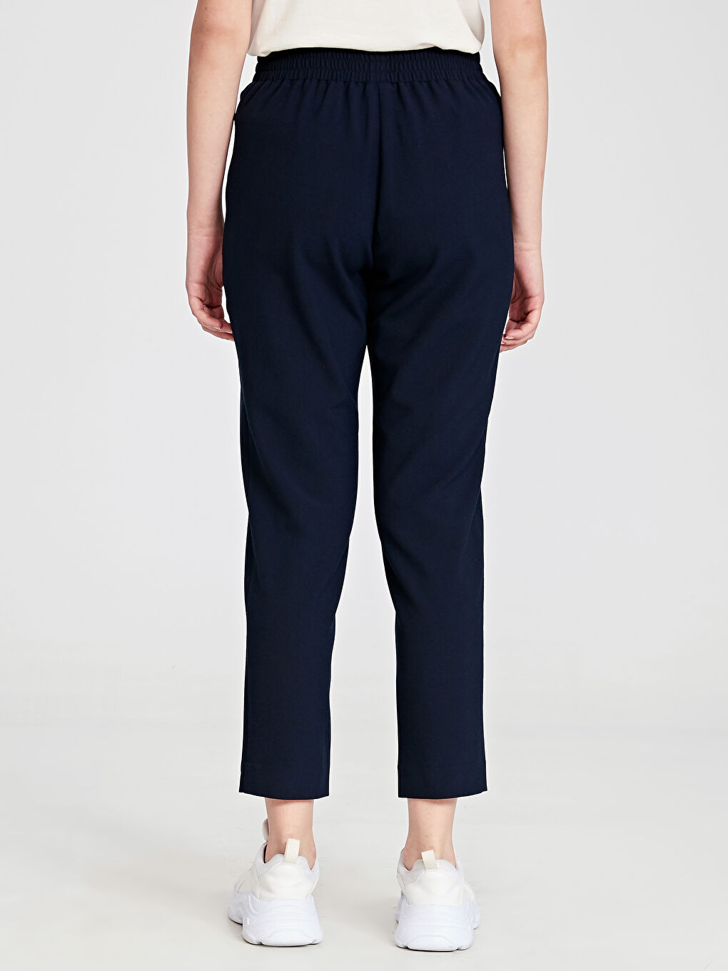 Lacivert Standart Fit Kadın Pantolon-3