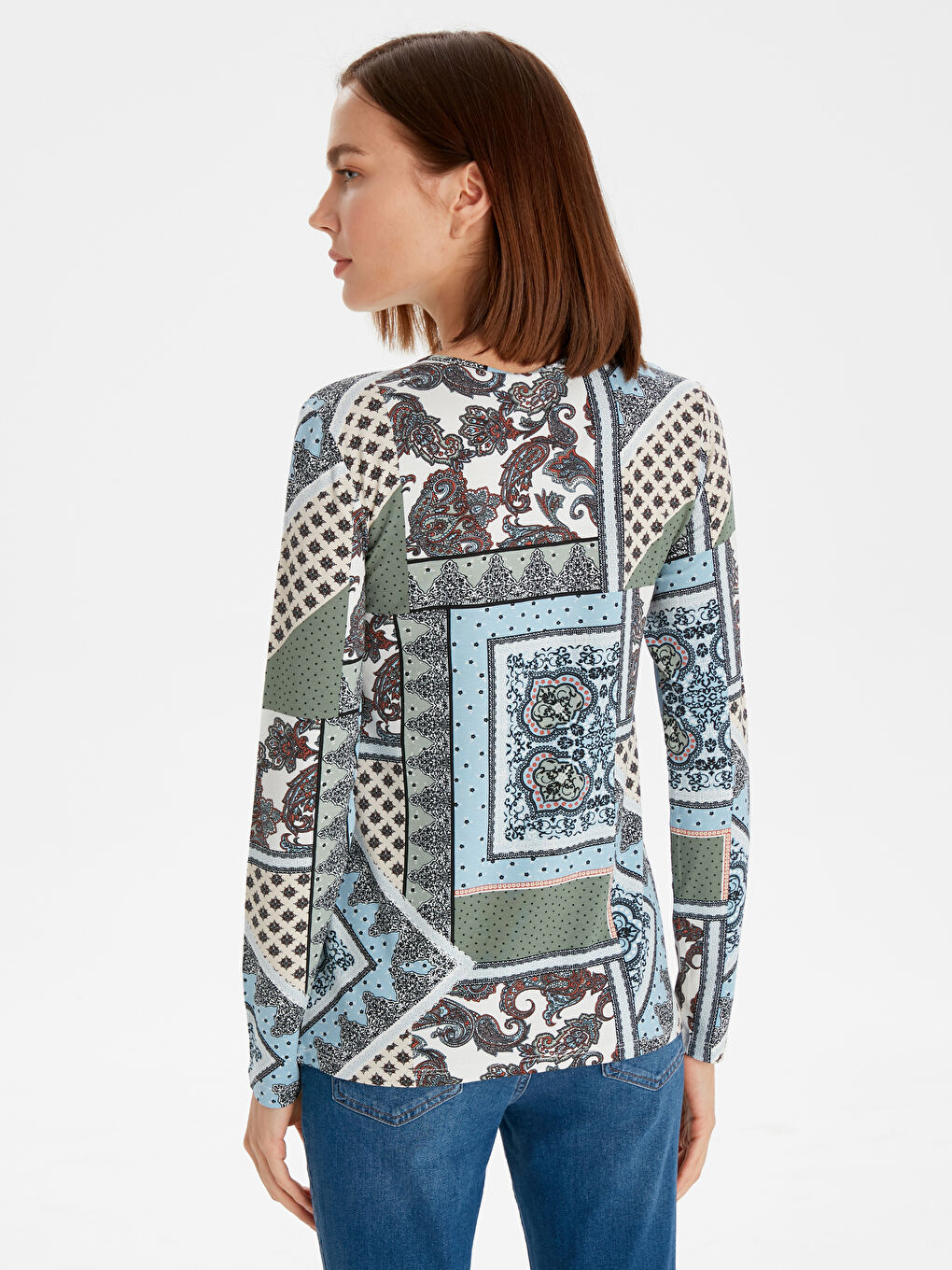 Açık Yeşil Baskılı Tişört-2