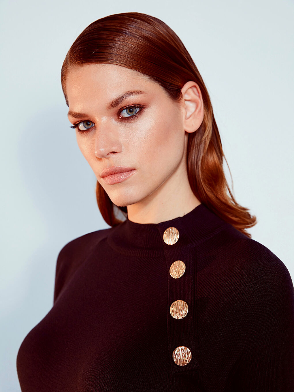 Свитер с круглым вырезом и длинным рукавом для женщин-2