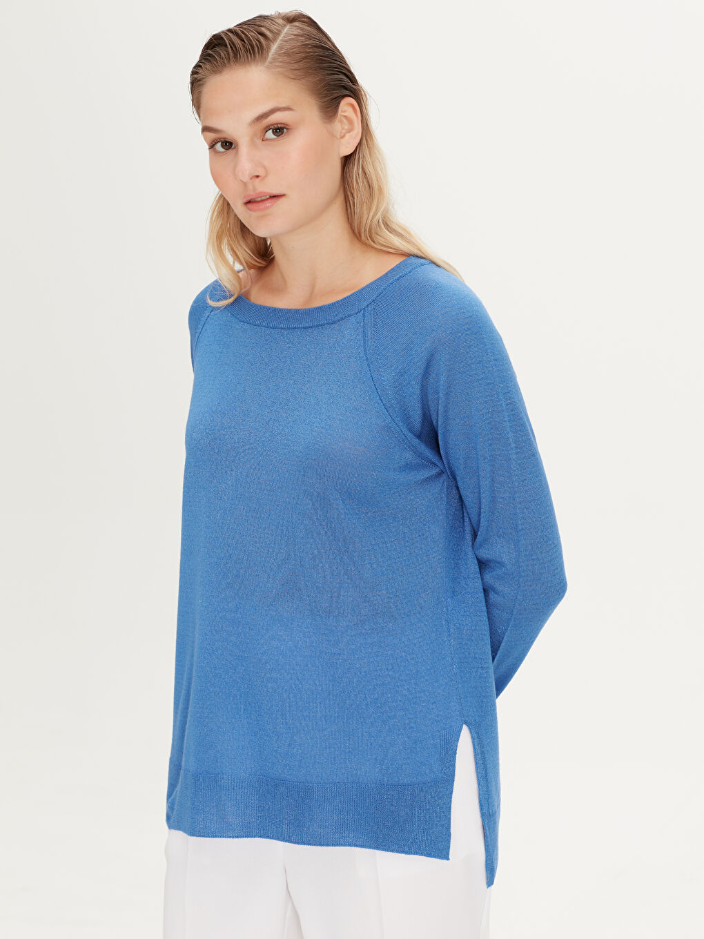 LCW Vision Woman BLUE Sweater -9WI859Z8-CSV