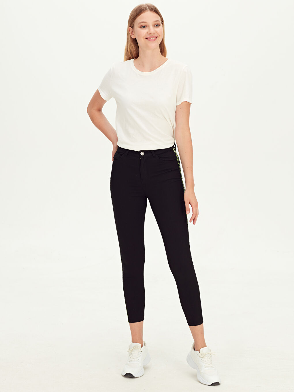 Extra Slim Fit Gabardine Women's Trousers-1