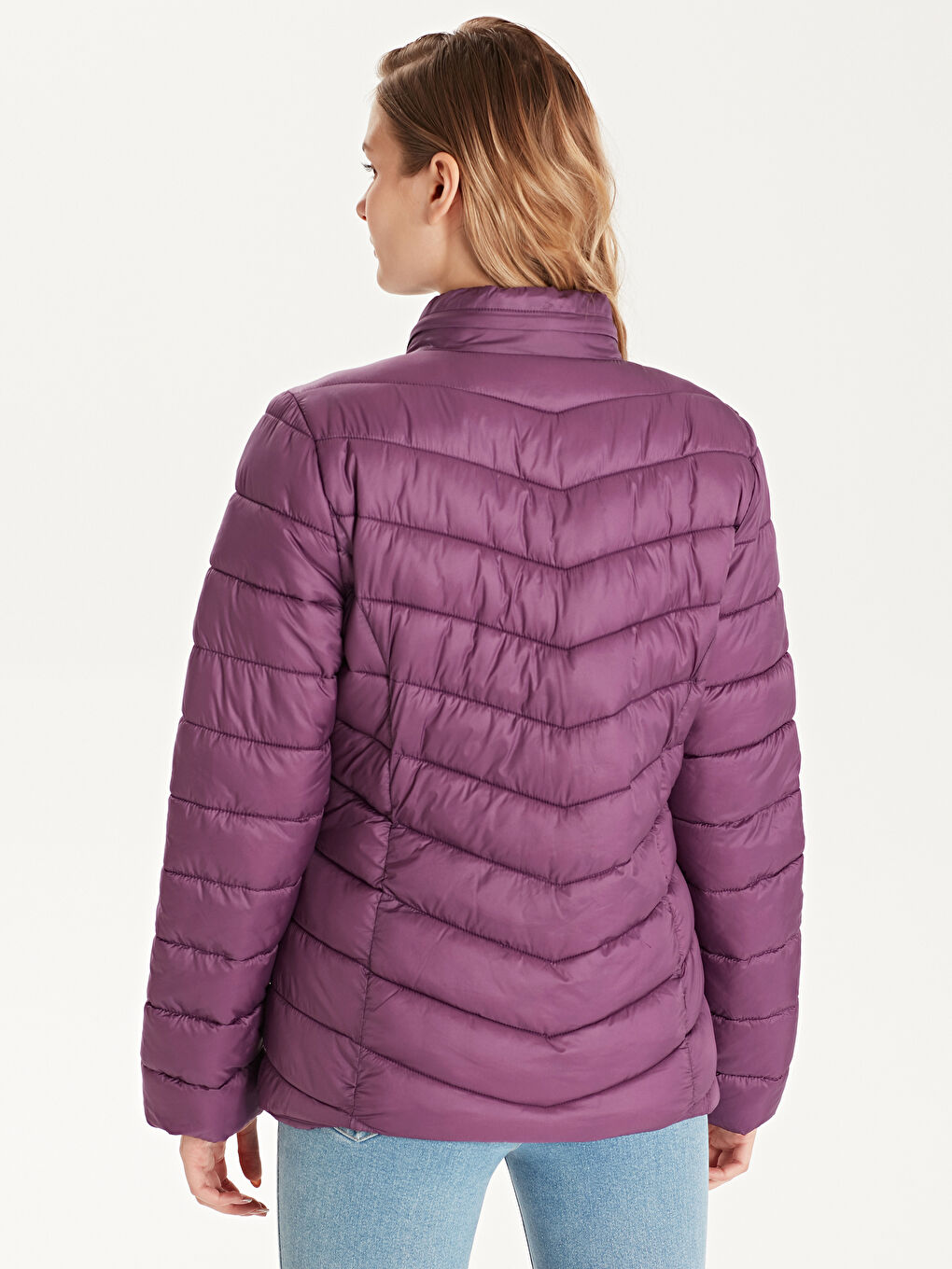 Woman PURPLE Puffer Coat -9WJ230Z8-EAP