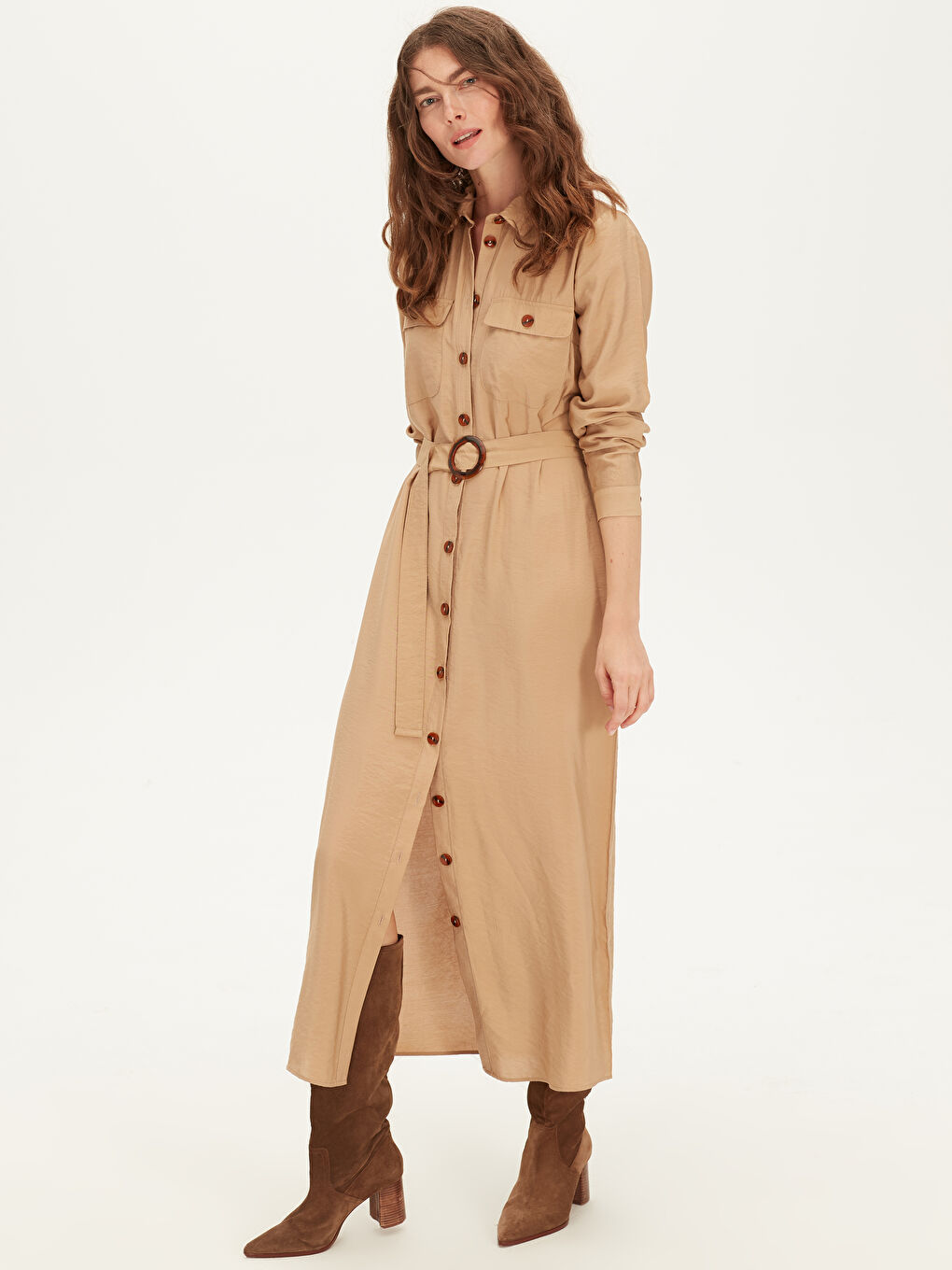 Regular Fit Women's Shirt Dress-1