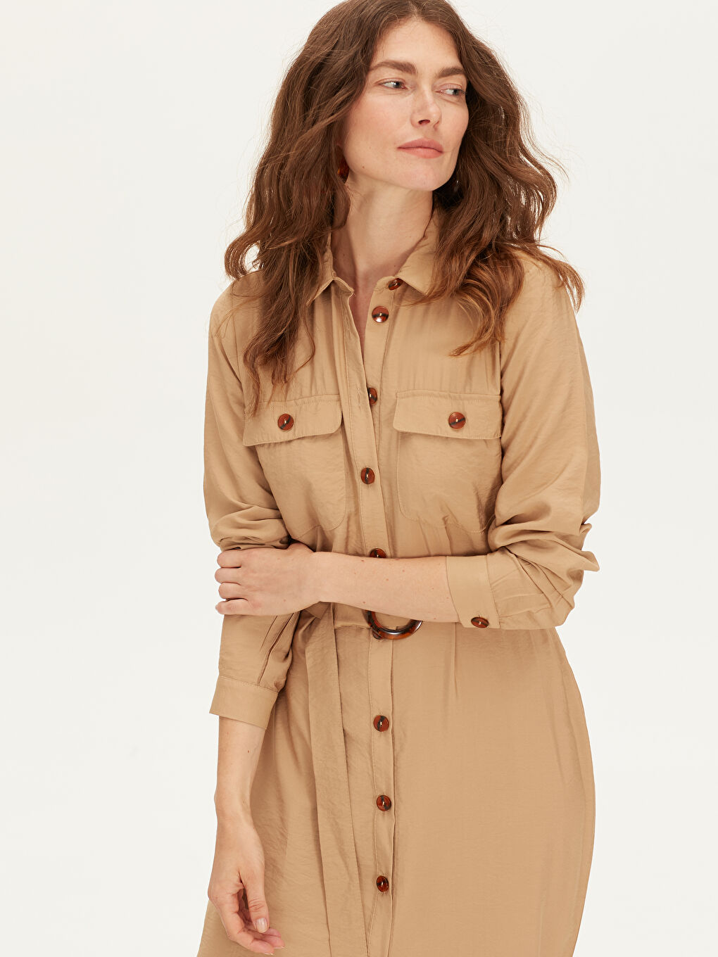 Regular Fit Women's Shirt Dress-3