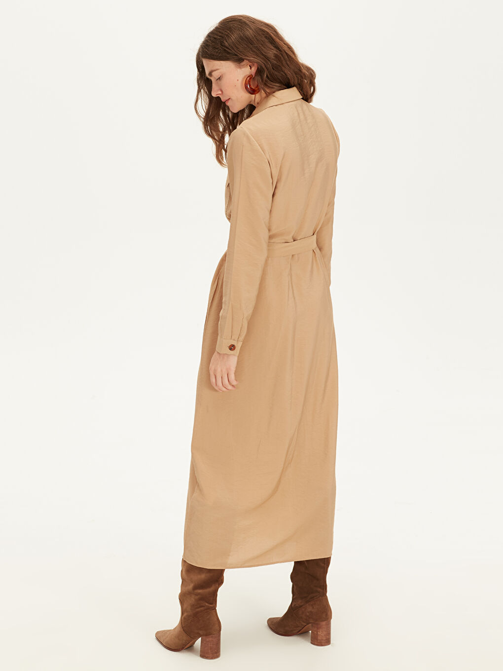 Regular Fit Women's Shirt Dress-4