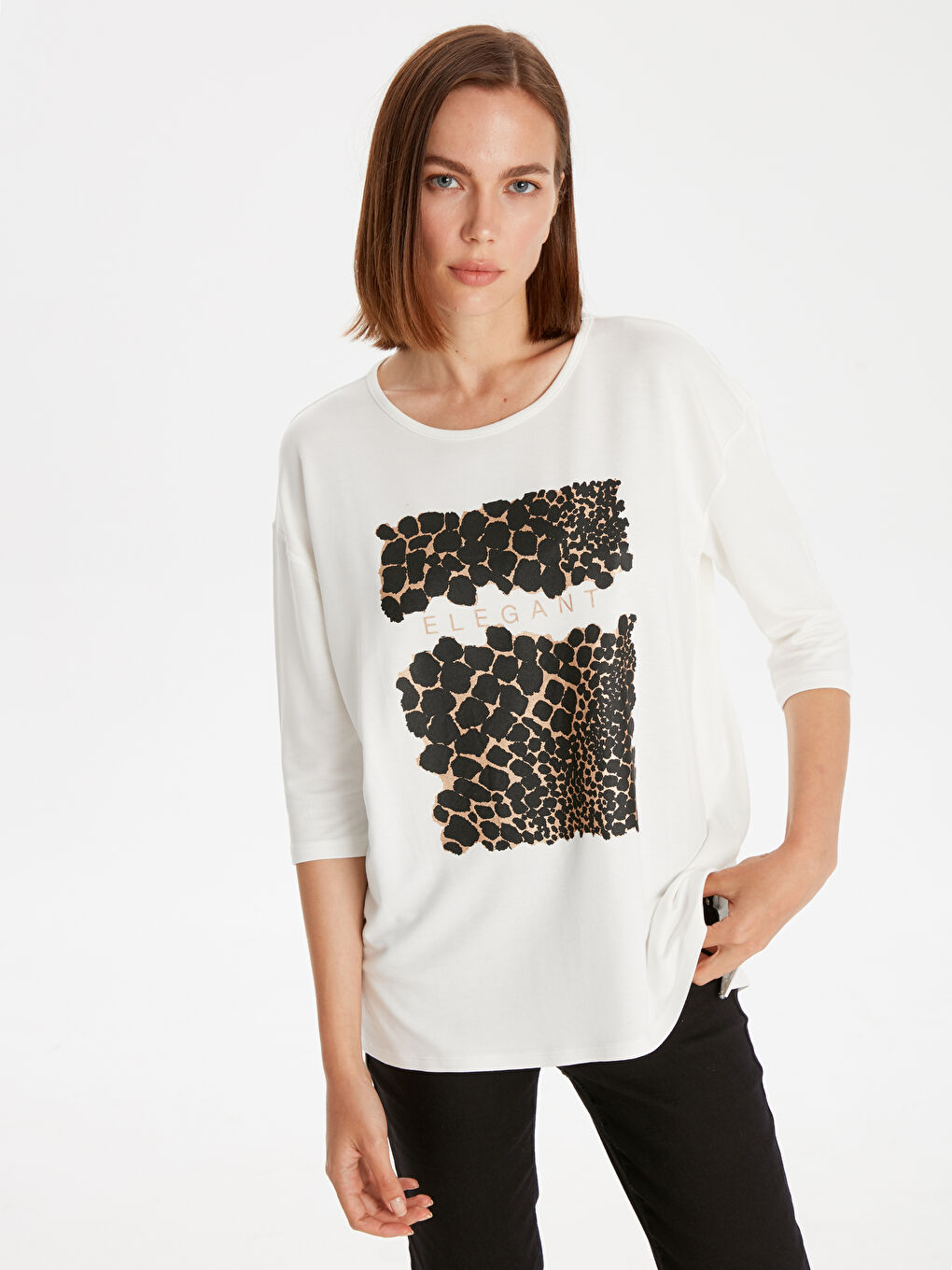 Әйелдерге арналған ұзын жеңді футболка-1