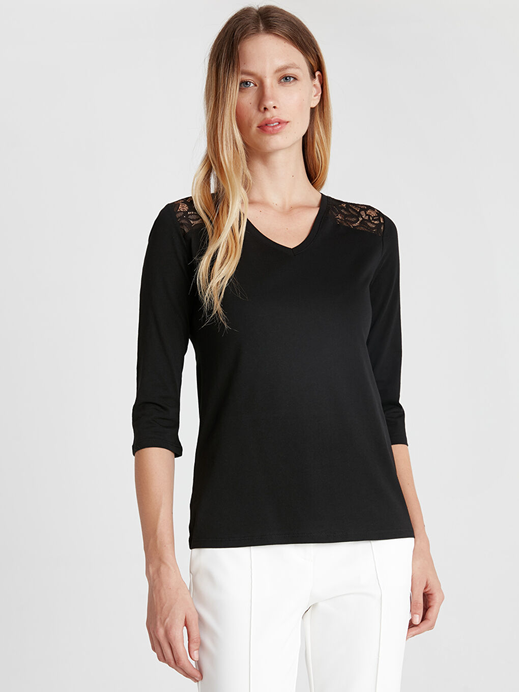 Woman BLACK T-Shirt-1