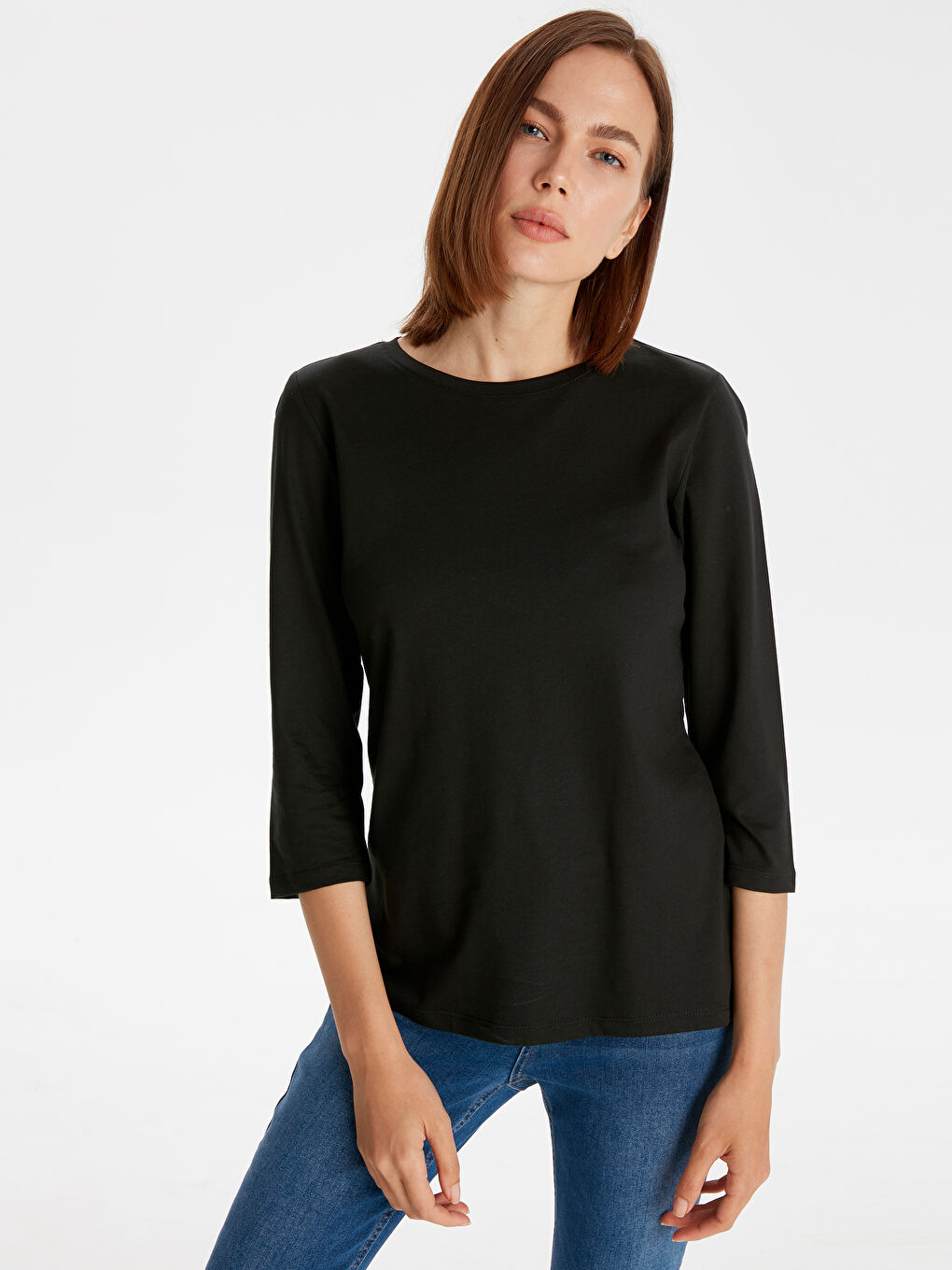 Crew Neck Women's T-Shirt-1