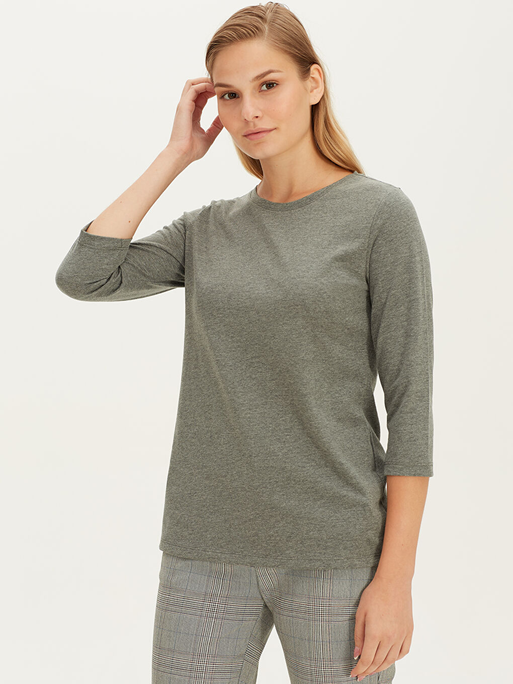 Woman ANTHRACITE T-Shirt-1