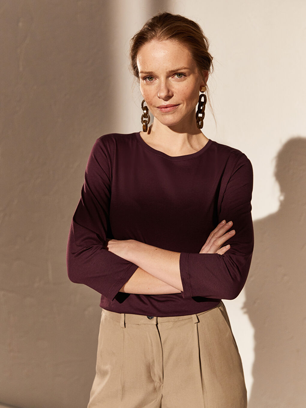 Crew Neck Women's T-Shirt-1