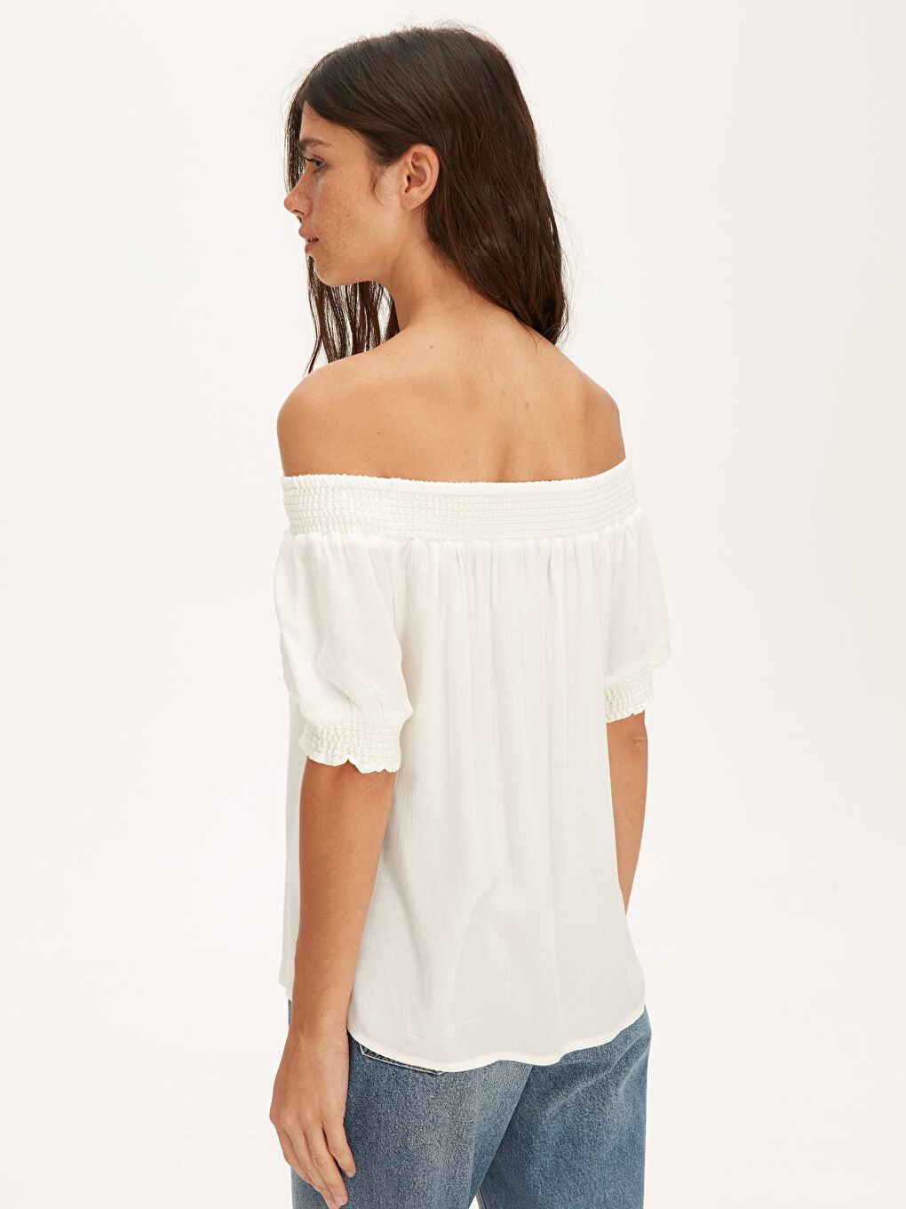 On Viscose Women Shoulder Blouse-2